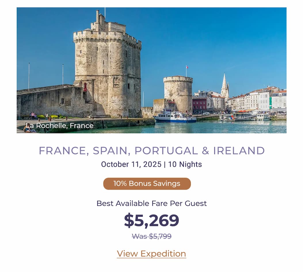 FRANCE, SPAIN, PORTUGAL & IRELAND October 11, 2025 | 10 Nights