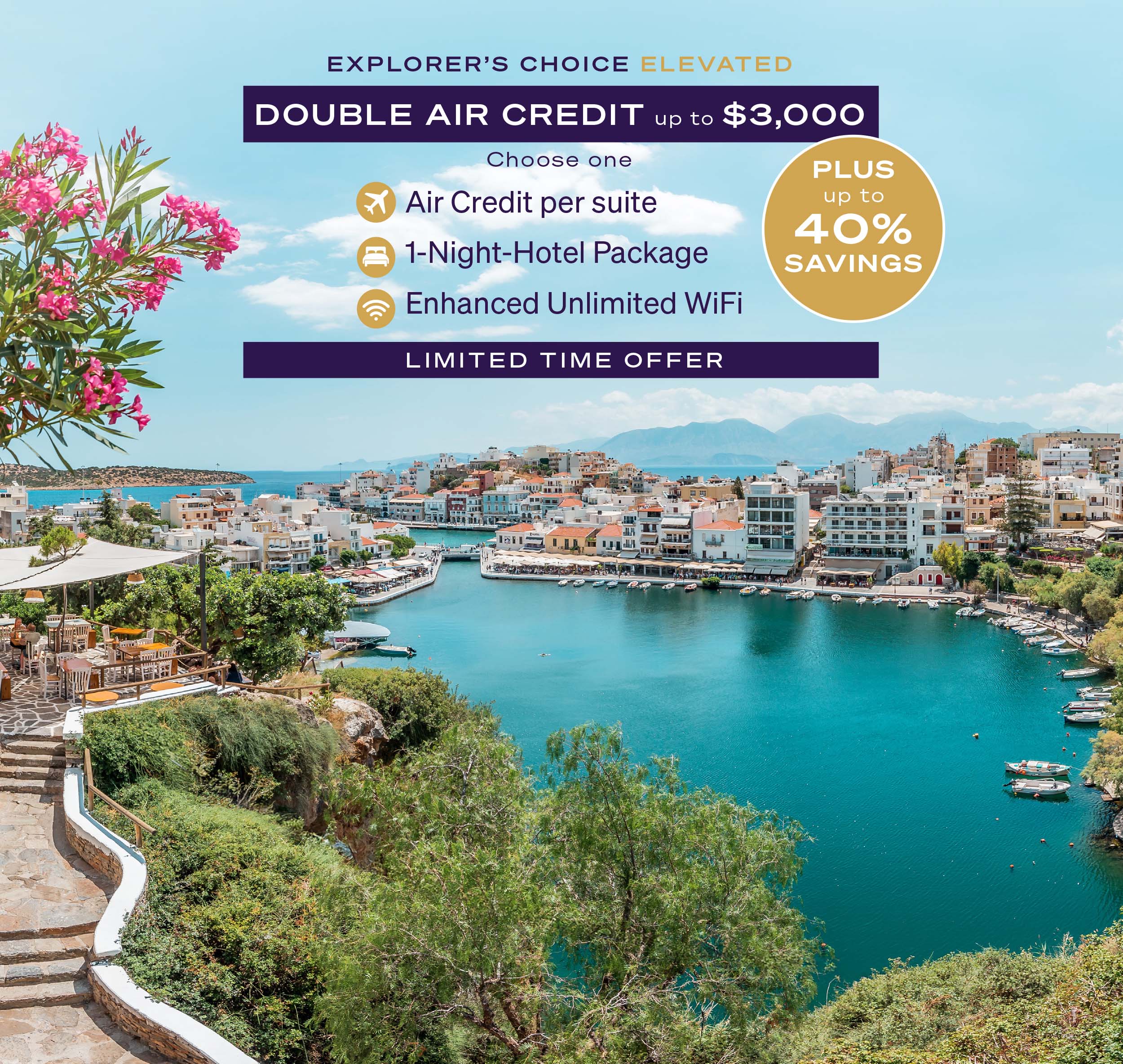 EXPLORER'S CHOICE ELEVATED DOUBLE AIR CREDIT UP TO $3,000