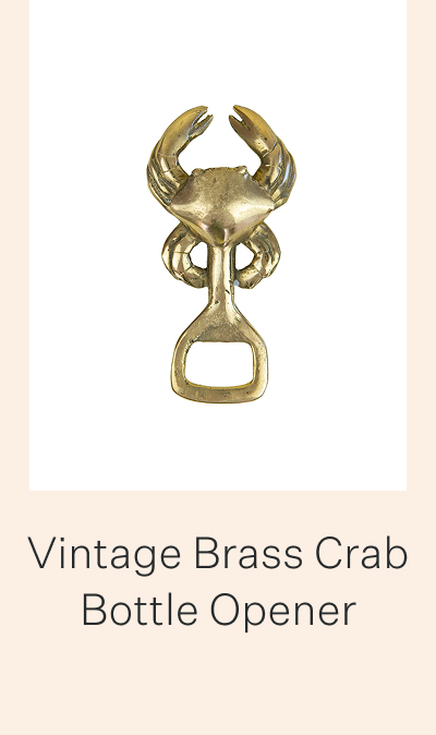 Vintage Brass Crab Bottle Opener