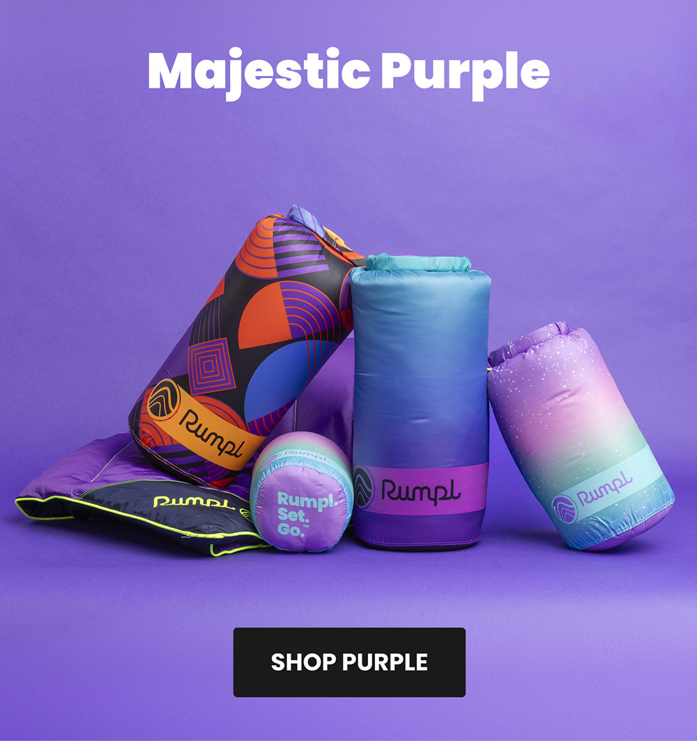 Majestic purple: blankets