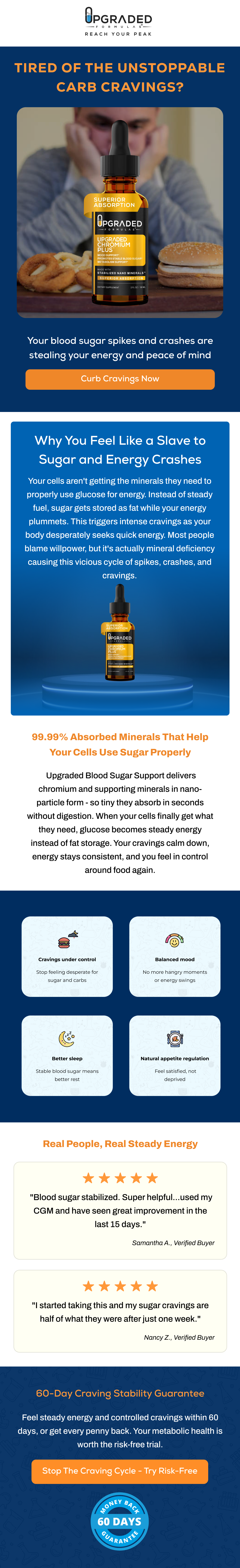 Your blood sugar spikes and crashes are stealing your energy and peace of mind