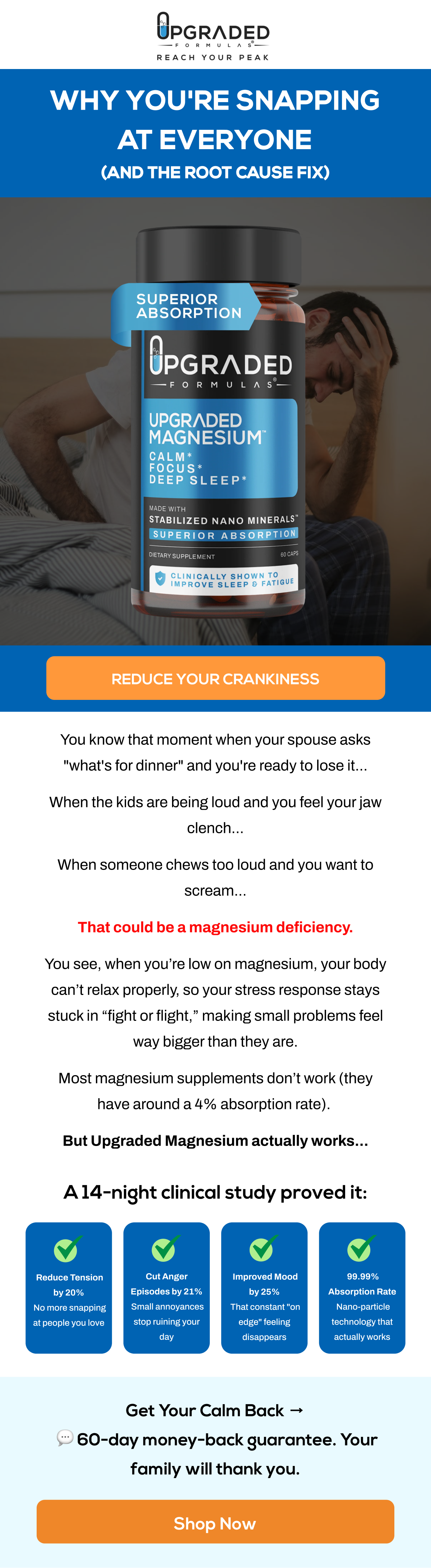 Reduce Your Crankiness