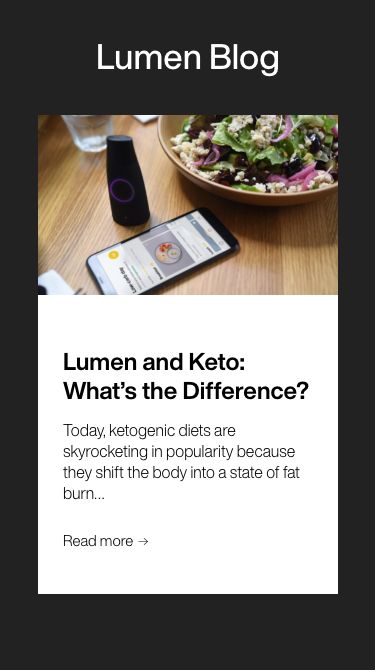 Optimize your meal planning. Start knowing what to eat, and when. Helping to maintain your fat-burn goals. Breathe before to know if you’ve got enough energy stored ahead of a workout.  Breathe after to understand the impact.