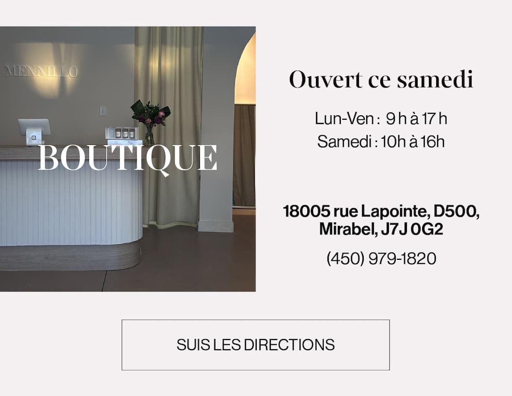 Boutique ouverte ce samedi. Samedi 10h à 16h. Lui-van : 9h à 17h. 18005 rue Lapointe, D500, Mirabel, J7J 0G2. (450) 979-1820. Suis les directions.