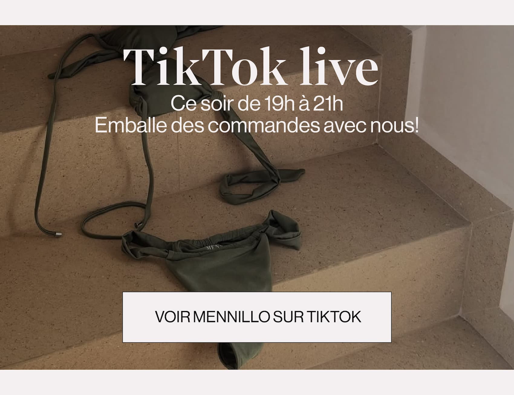 TikTok live. Ce soir de 19h à 21h avec notre CEO et notre directrice générale. Emballe des commandes avec nous!
