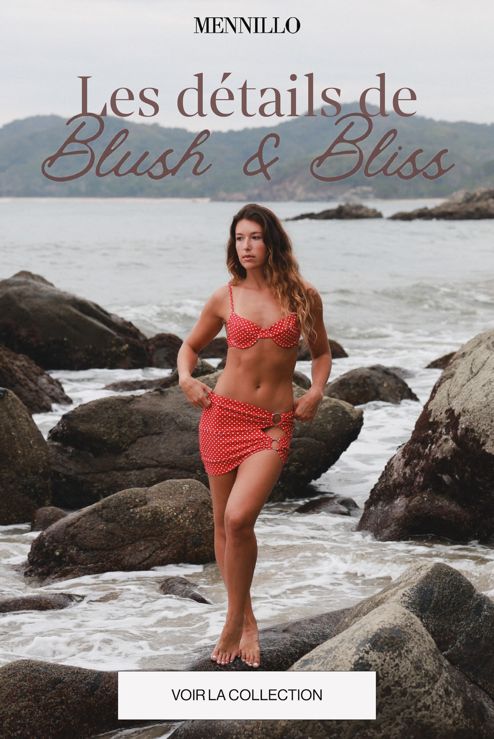 Les détails de blush and bliss. Voir la collection.