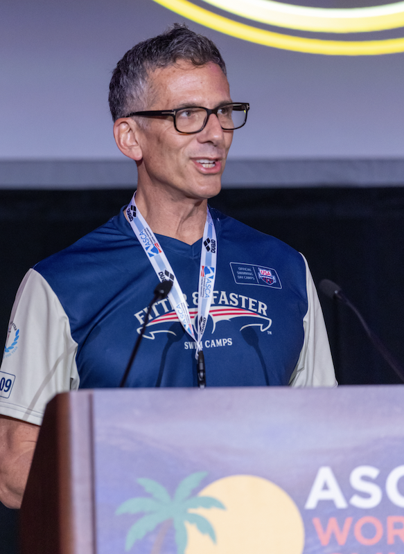 Fitter & Faster Founder and CEO David Arluck speaking at the ASCA World Clinic