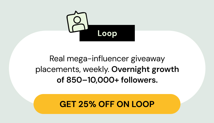 GET 25% OFF ON LOOPS
