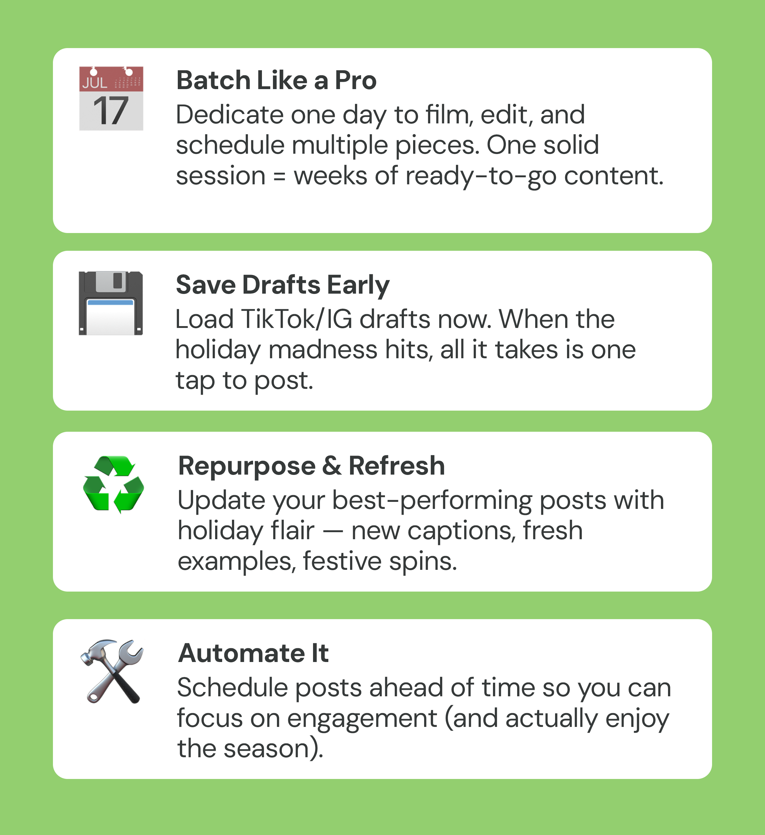 stockpile now, breathe easy later.