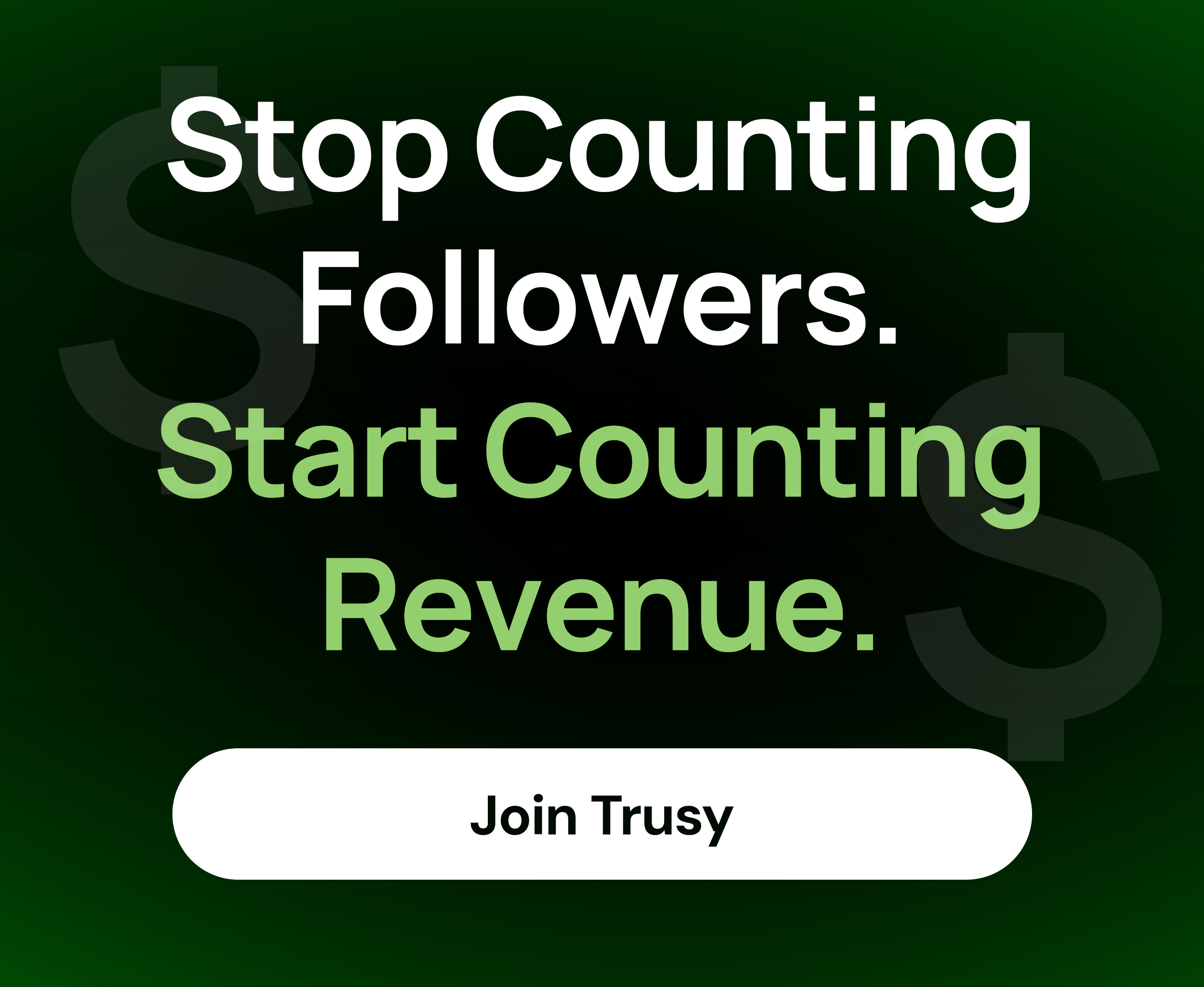 Stop Counting Followers. Start Counting Revenue.