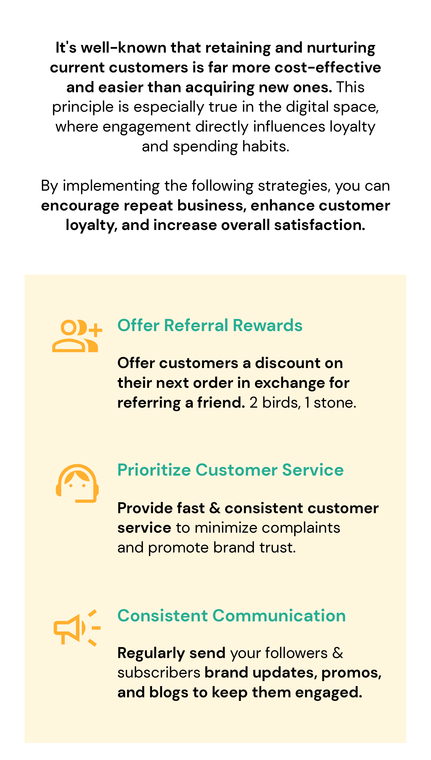 Implement these strategies for the best customer retention!