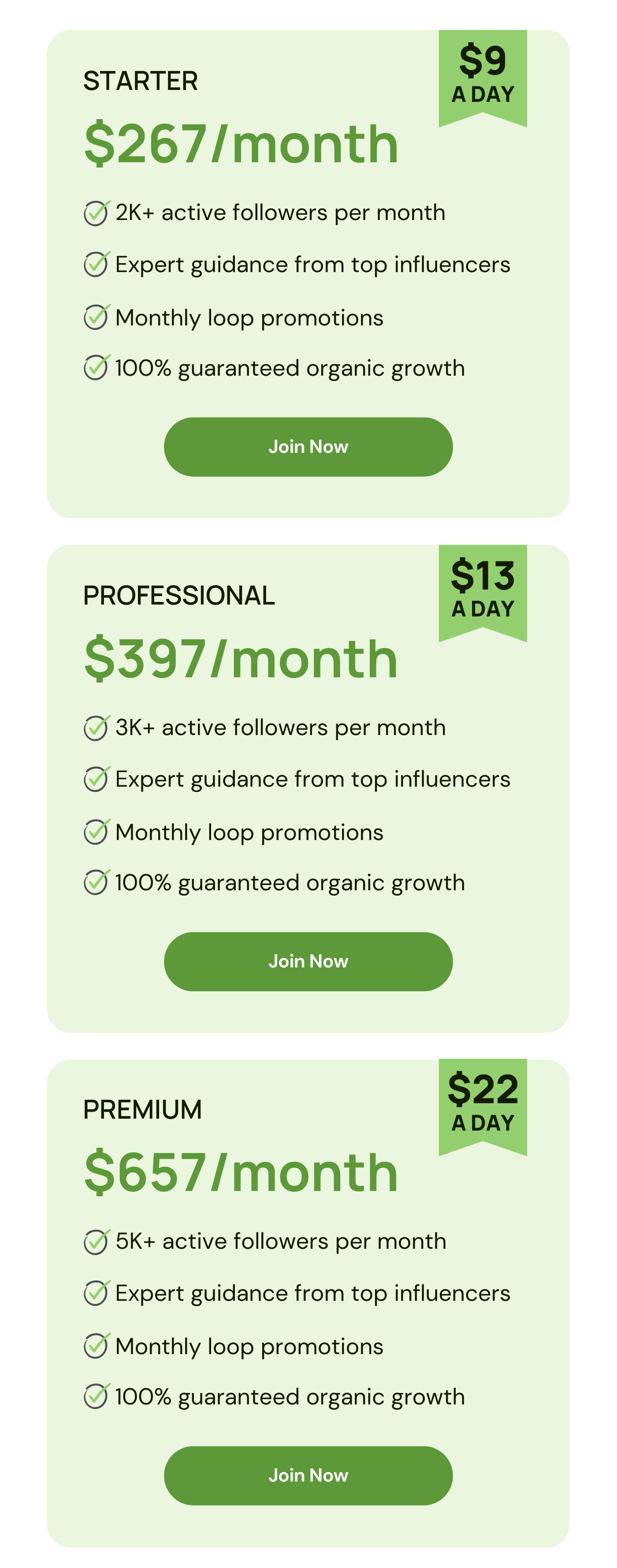 Instagram Loop Packages