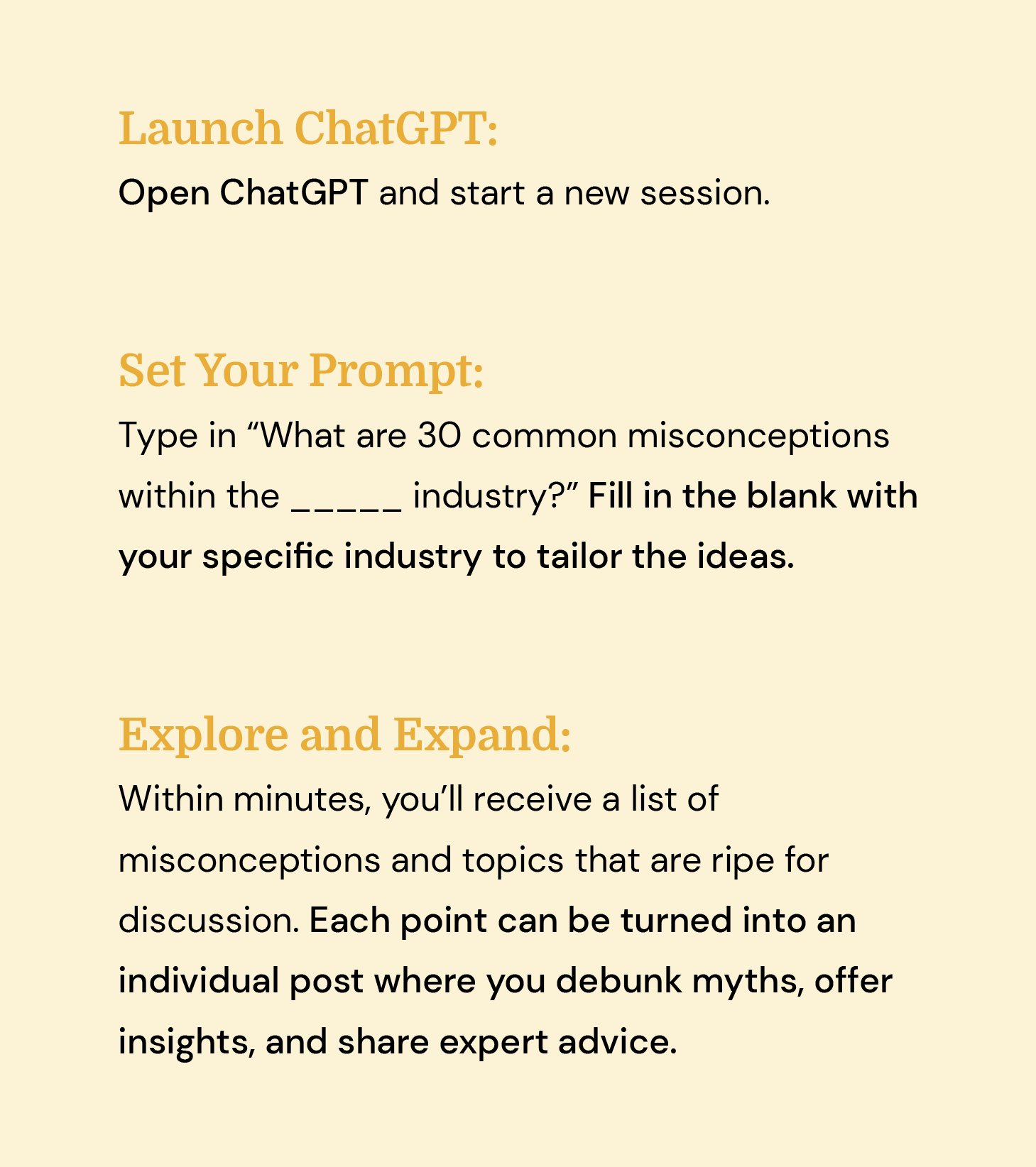 Follow These Three Tips: