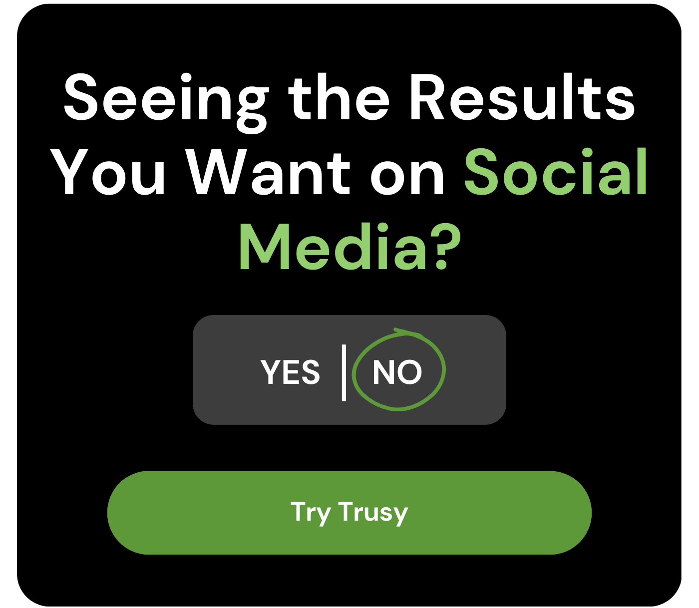 Seeing the results you want on social media?