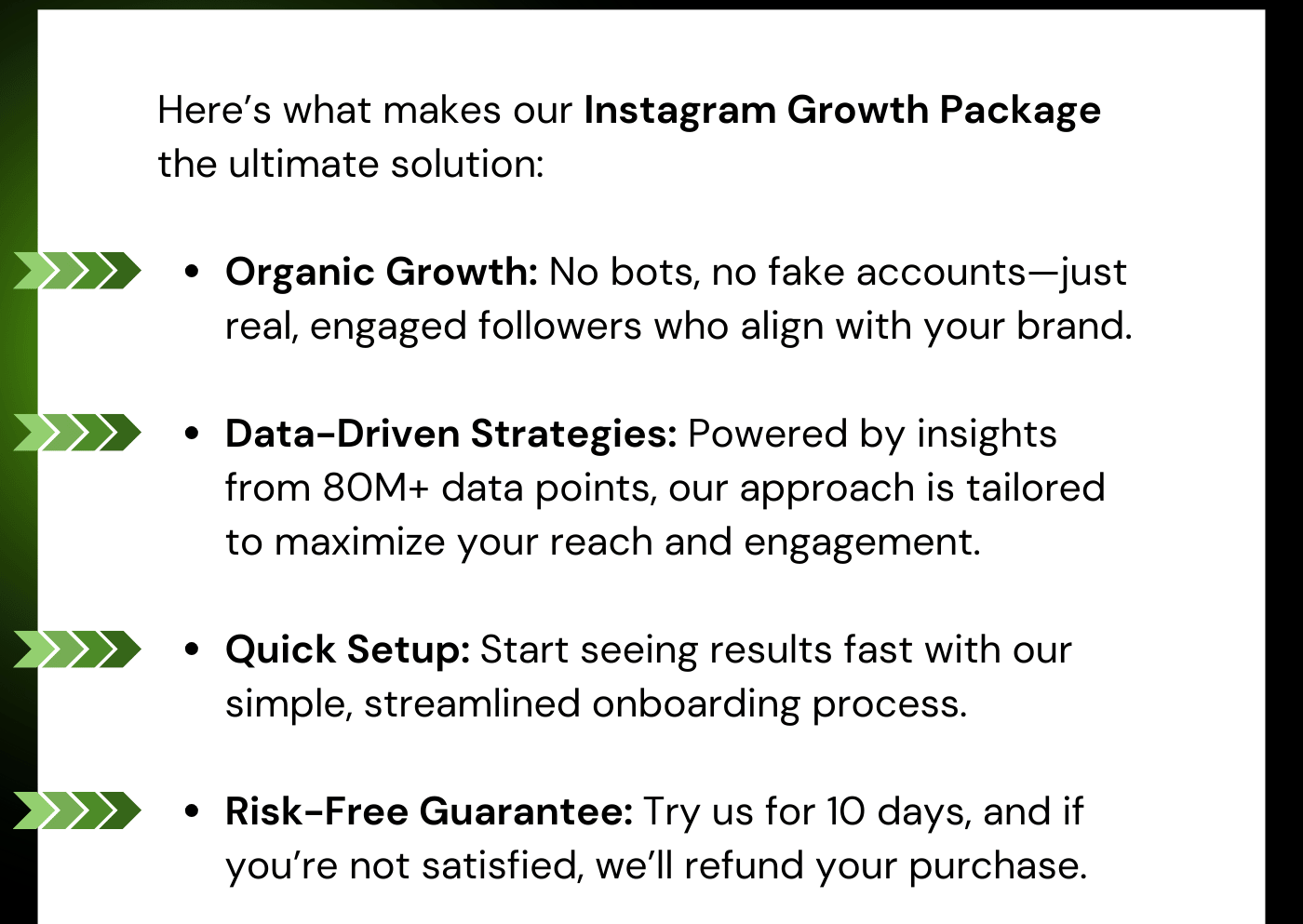 Out Instagram Growth Package is the Ultimate Solution!