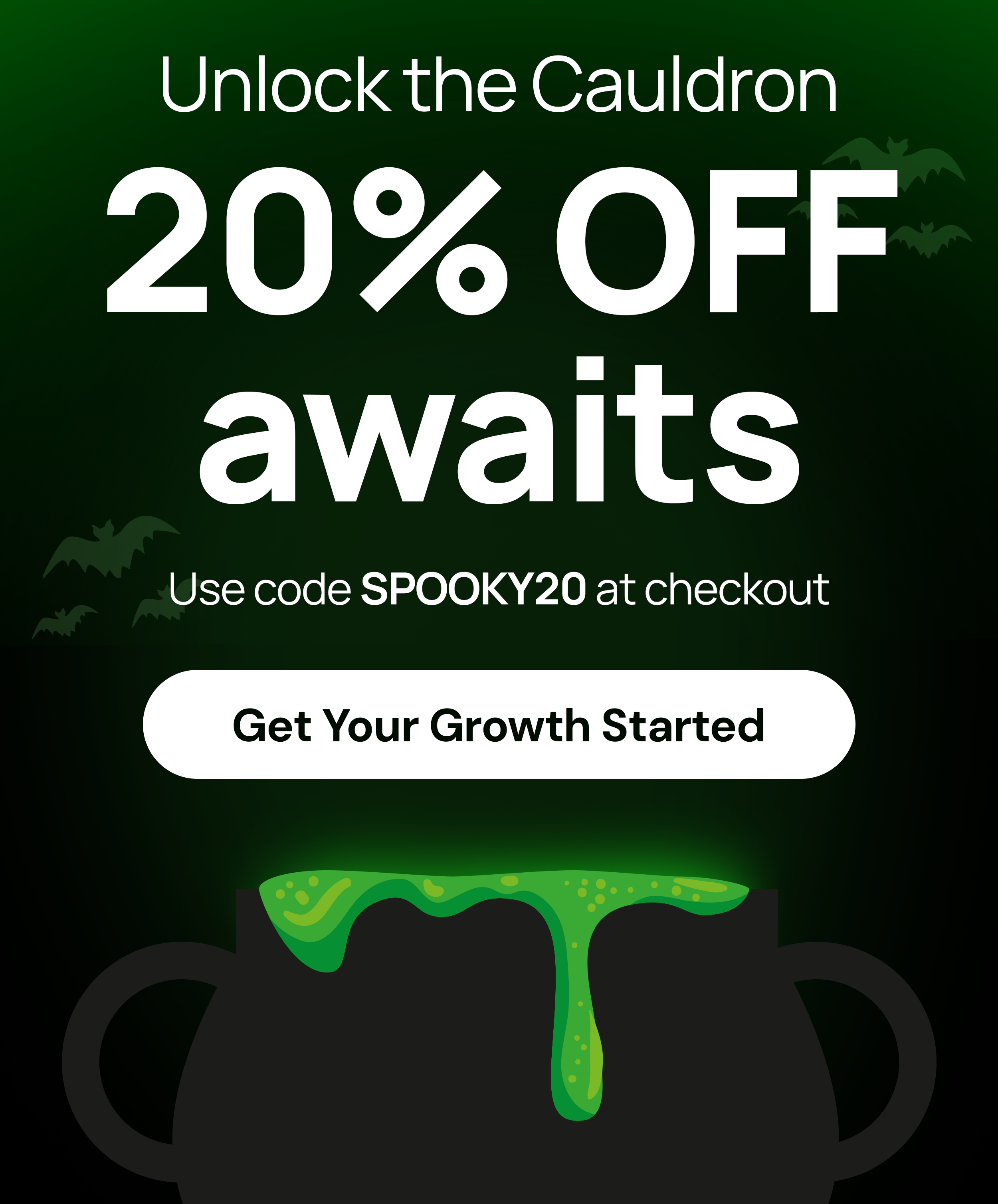 Unlock the Cauldron – 20% OFF awaits