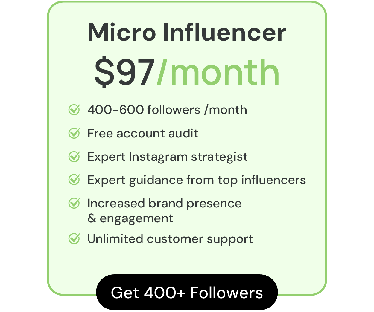 Micro Influencer Package