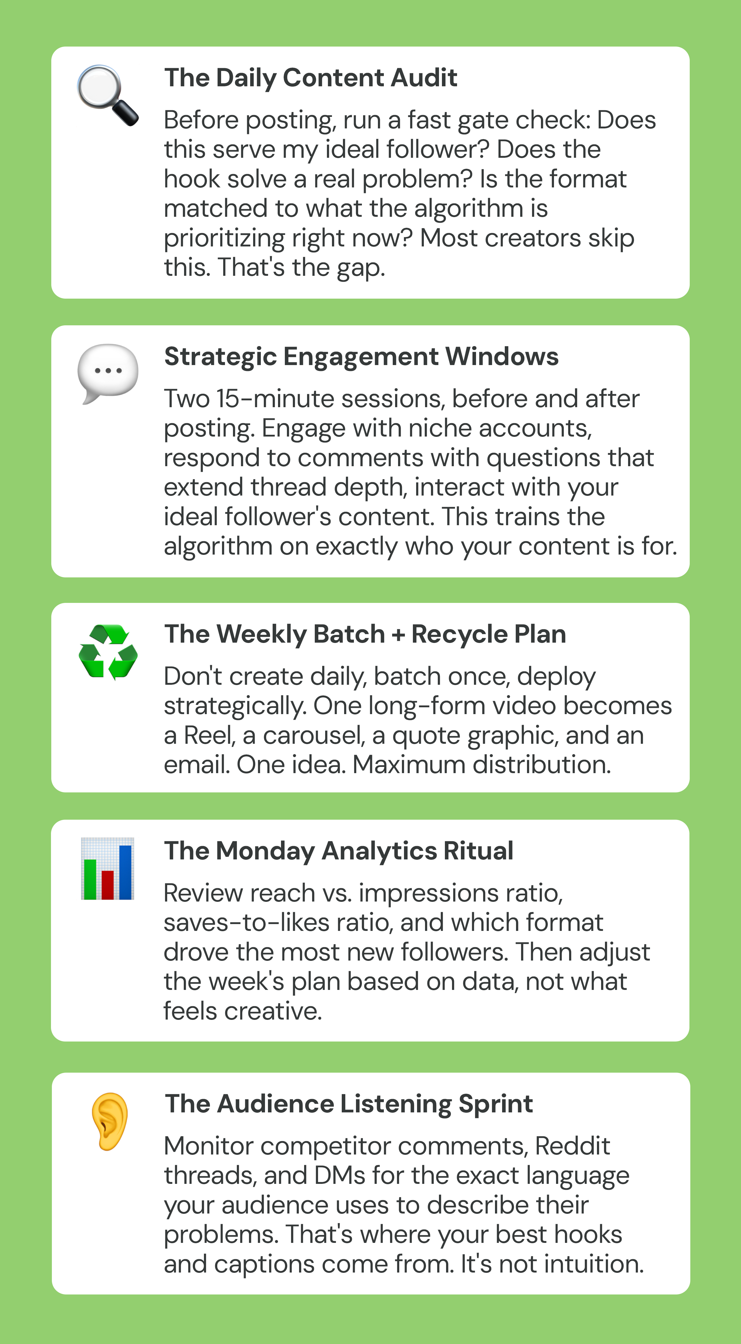 5 habits from lucky creators