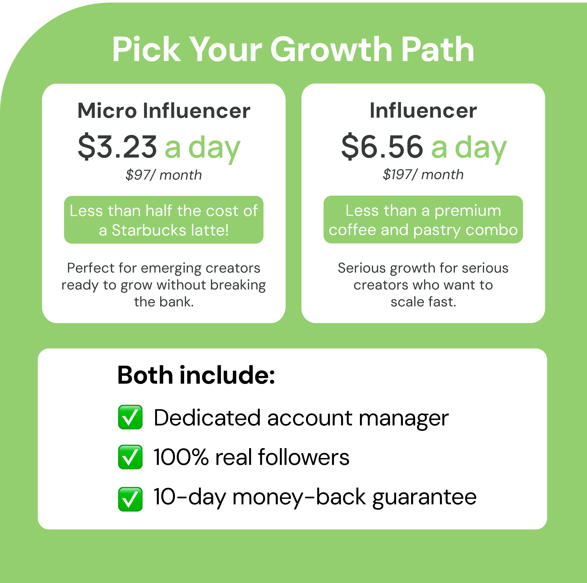 Pick Your Growth Path