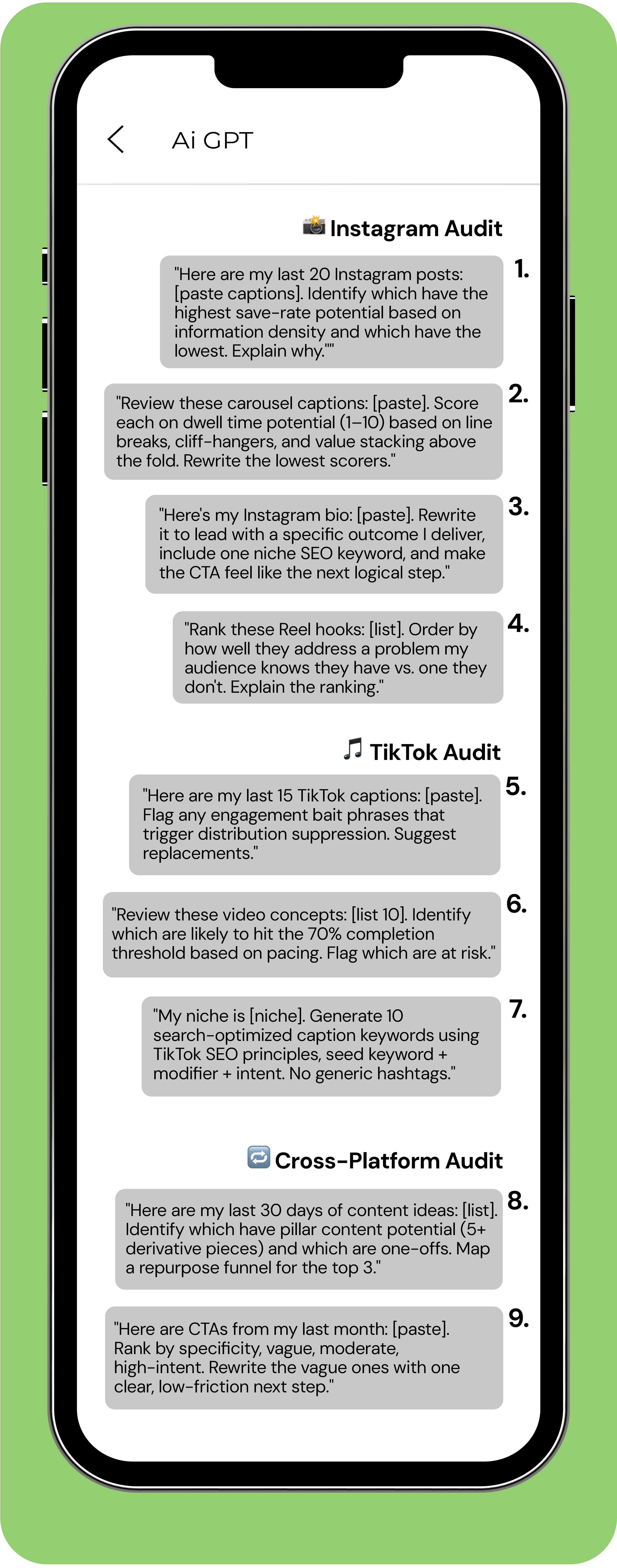AI prompts for your content