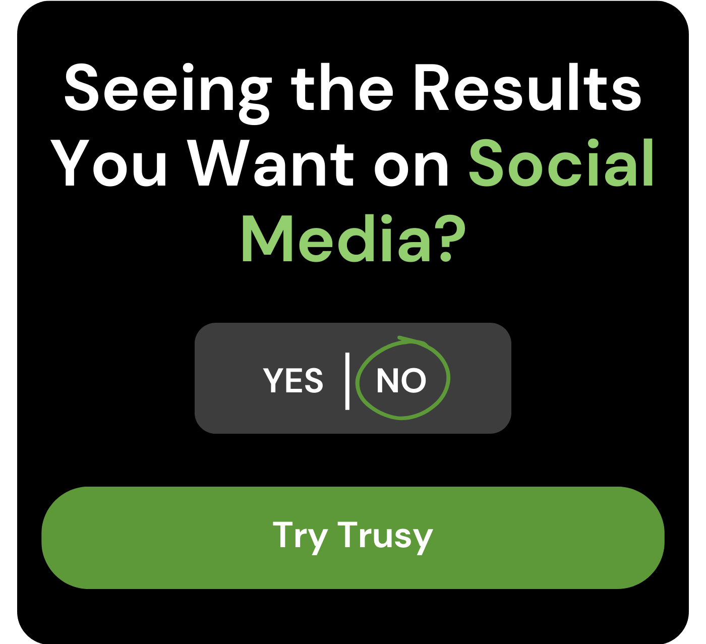 Seeing the results you want on social media?