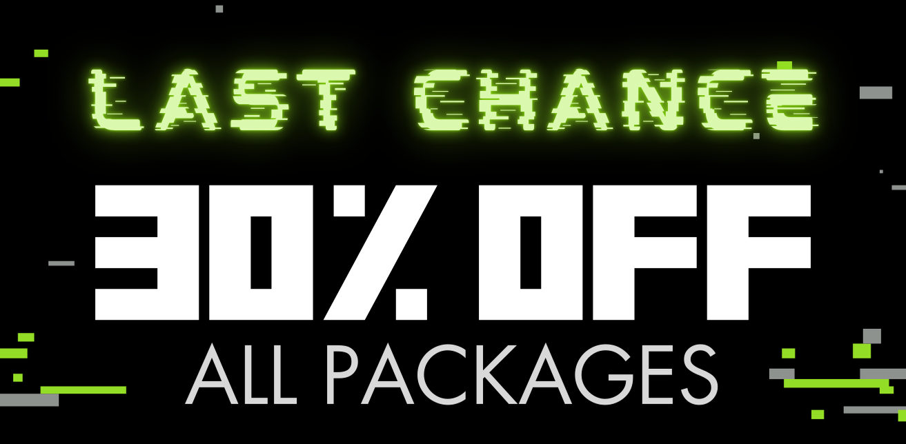Last Chance for 30% OFF!