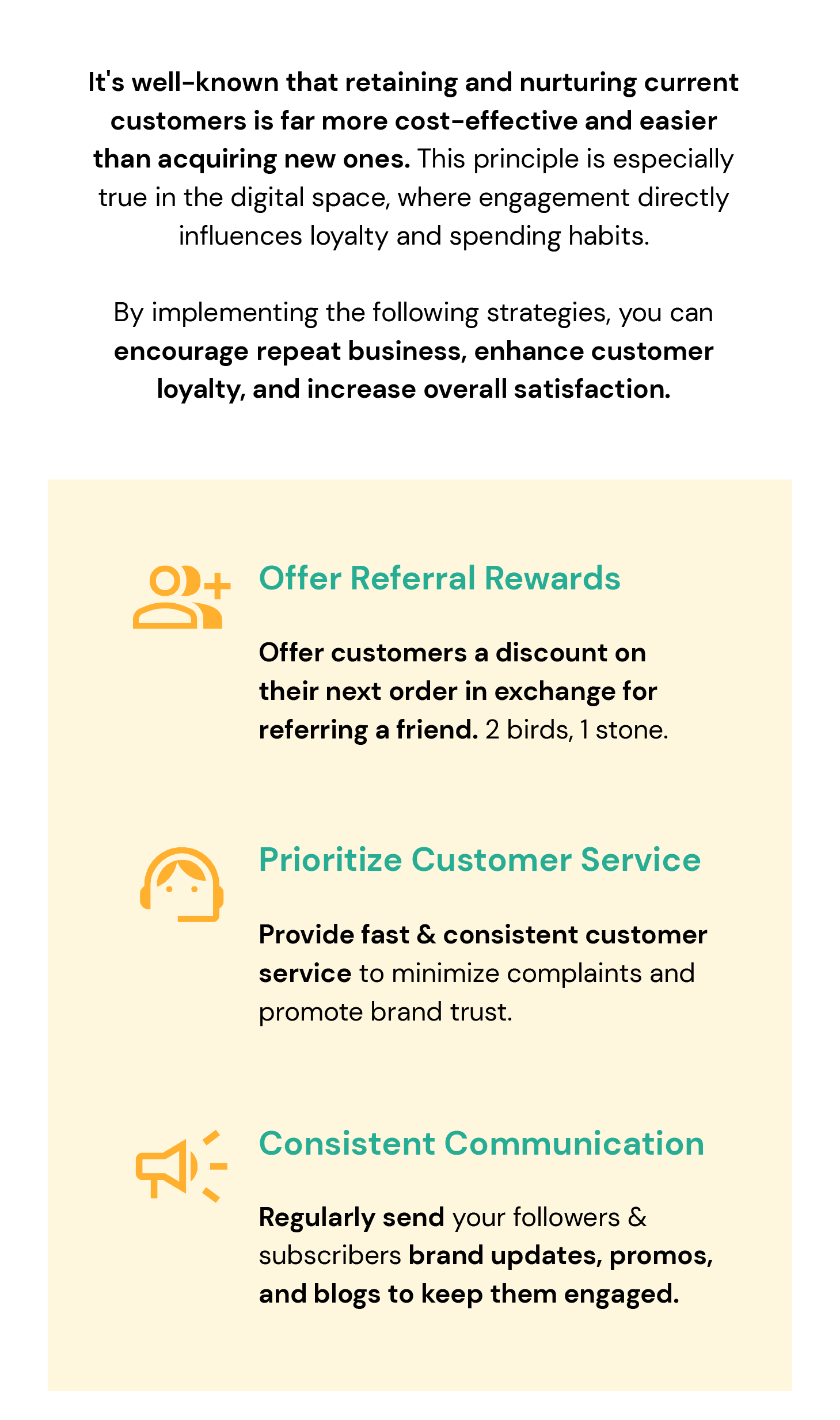 Implement these strategies for the best customer retention!