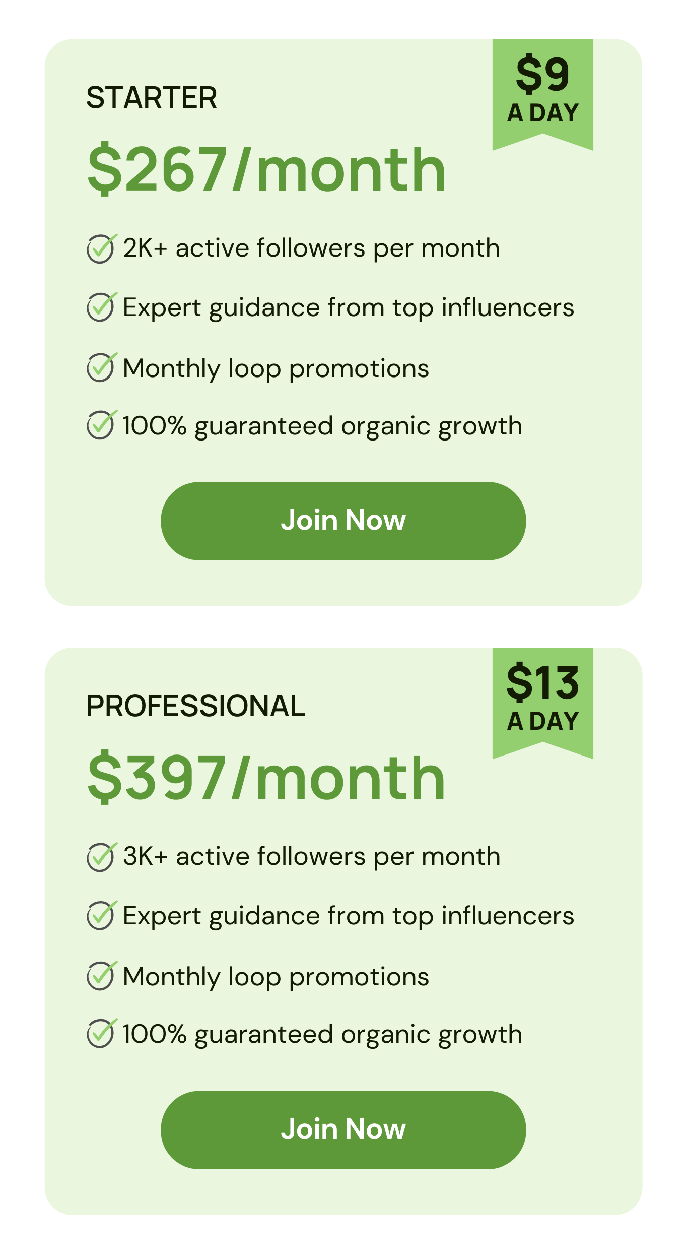 Instagram Loop Packages