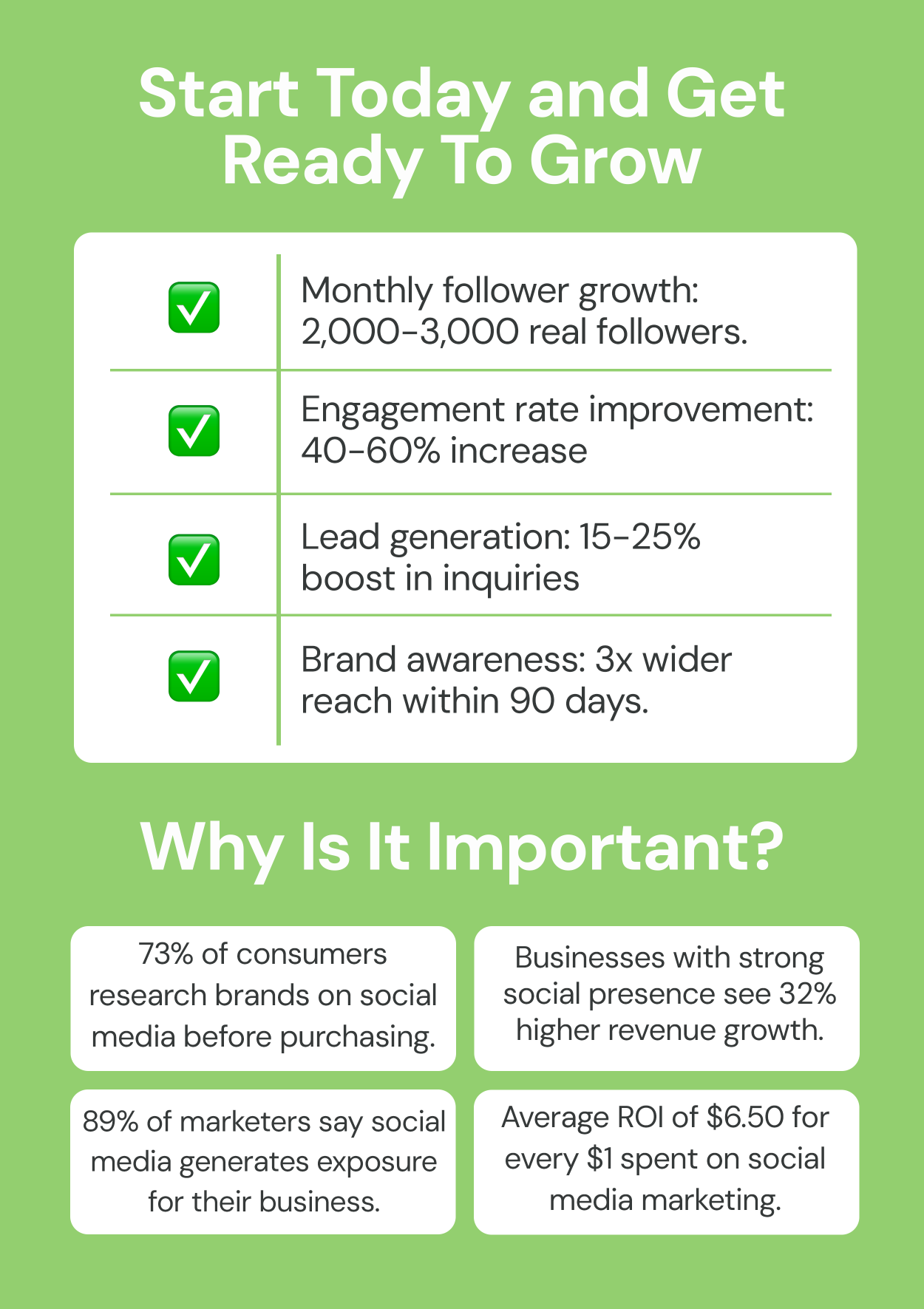 start today and get ready to grow