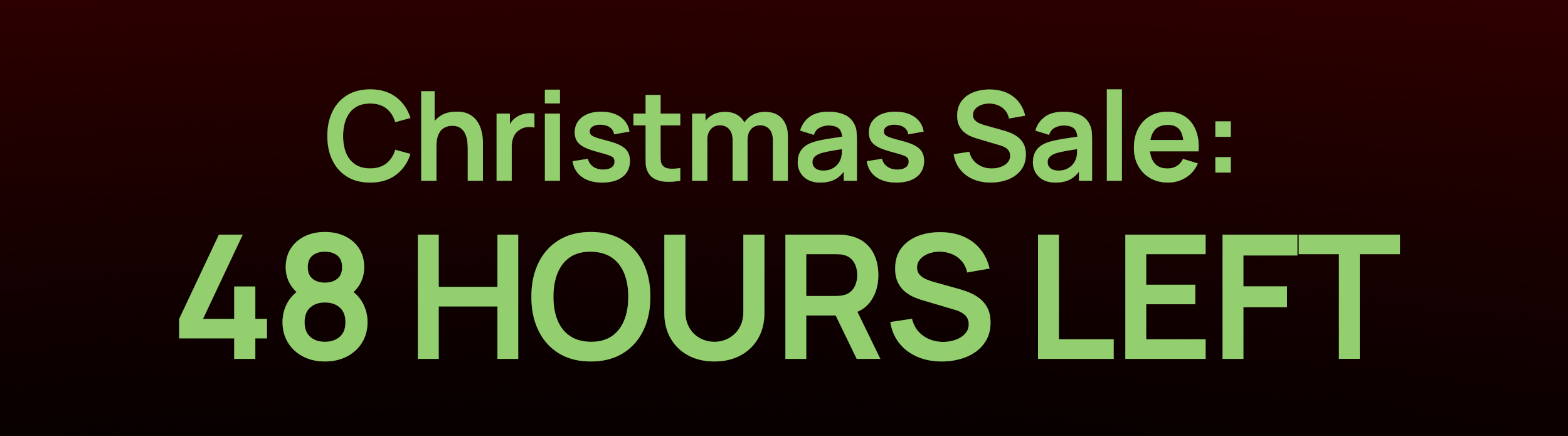Christmas FLASH Sale: 25% Off All Growth Packages
