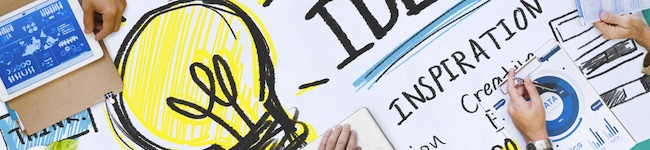 Collage w/ a light bulb, inspiration