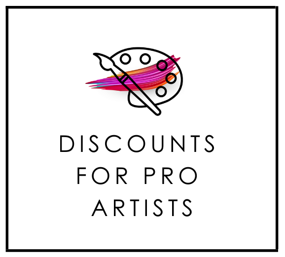 O o8 DISCOUNTS FOR PRO ARTISTS 