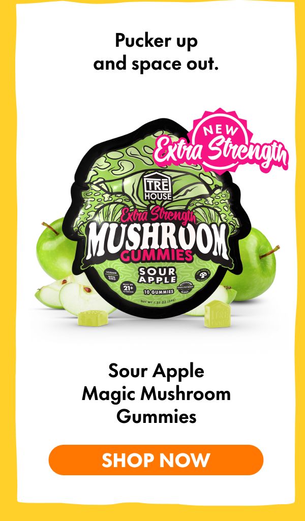 Sour Apple Magic Mushroom Gummies