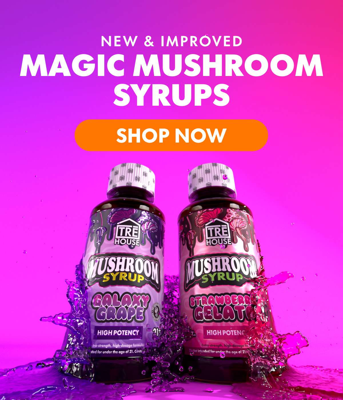 New & Improved Magic Mushroom Syrups