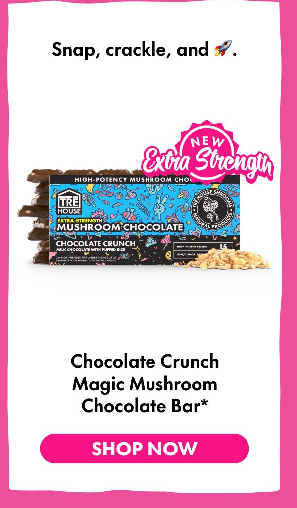 Chocolate Crunch Magic Mushroom Chocolate Bar