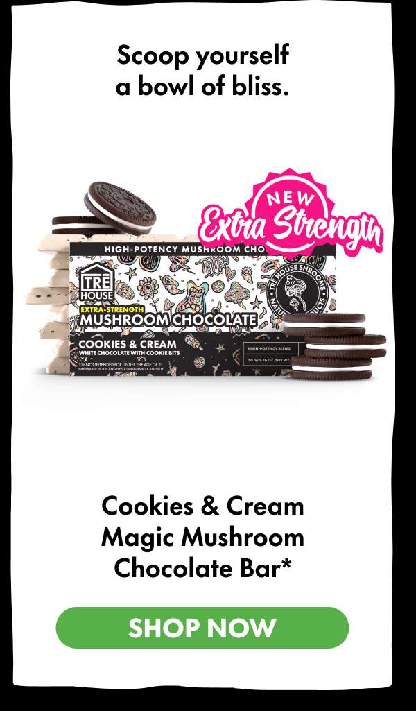 Cookies & Cream Magic Mushroom Chocolate Bar*