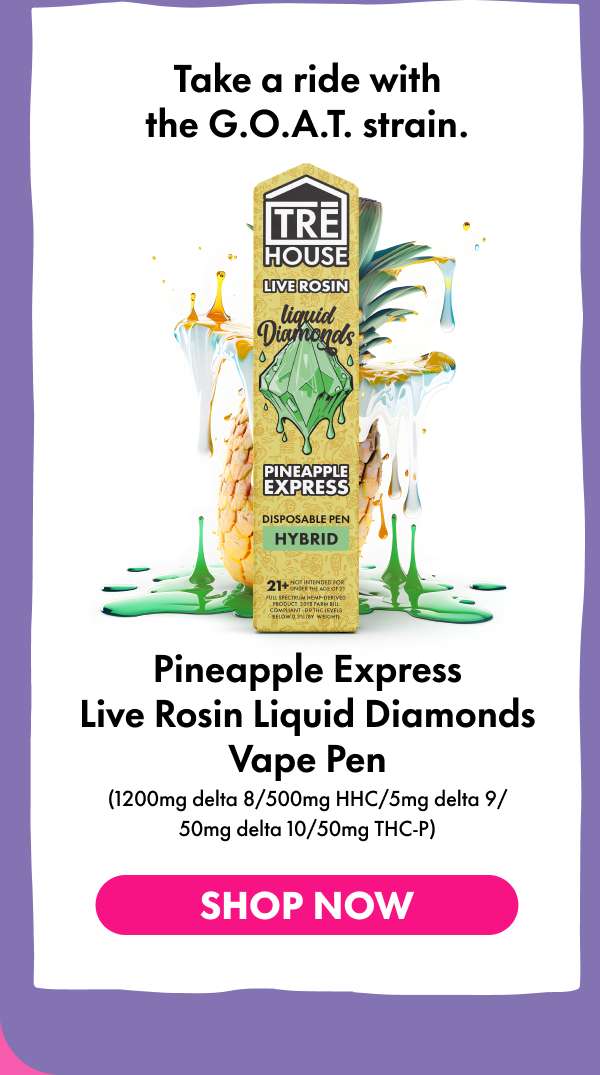 Pineapple Express Live Rosin Liquid Diamonds Vape Pen