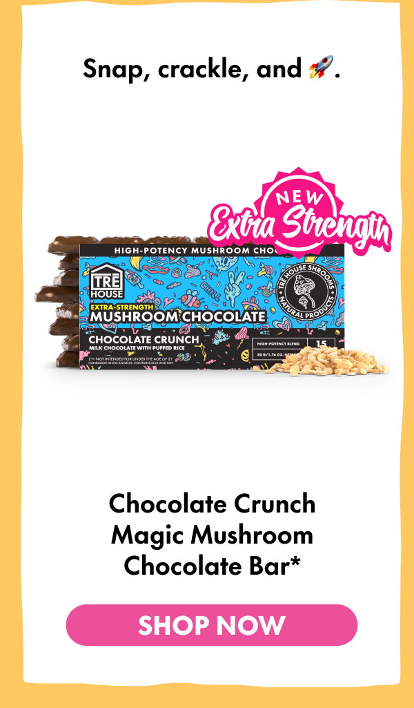 Chocolate Crunch Magic Mushroom Chocolate Bar