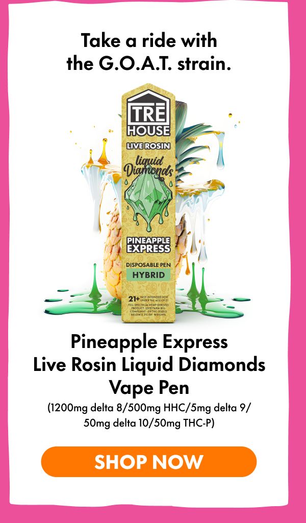 Pineapple Express Live Rosin Liquid Diamonds Vape Pen