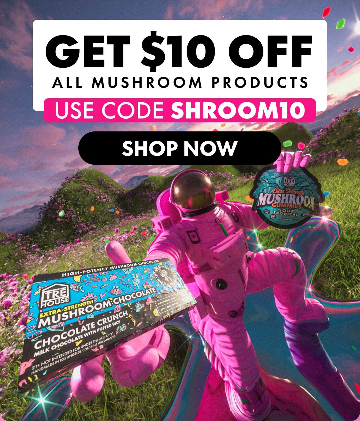 Get $10% OFF All Mushroom Products Use code SHROOM10