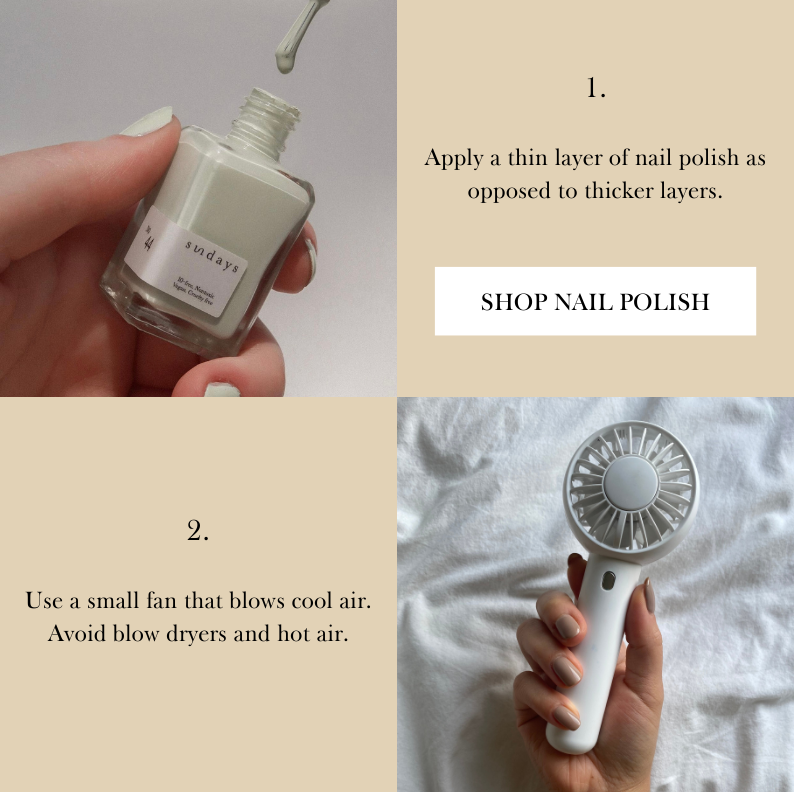 5 Ways To Dry Nail Polish Faster 💅🏼 Sundays