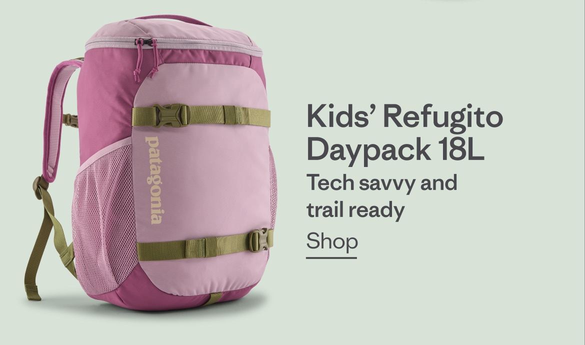 Kids’ Refugito Daypack 18 liter. Tech savvy and trail ready.