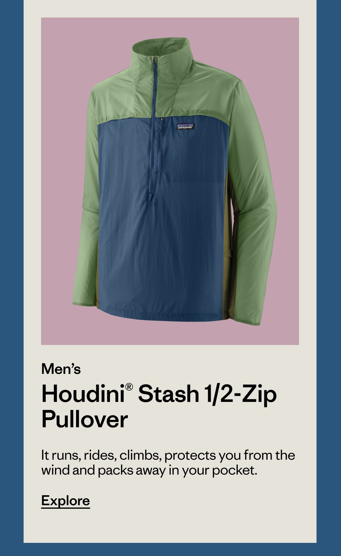Men's Houdini Stash 1/2-Zip Pullover