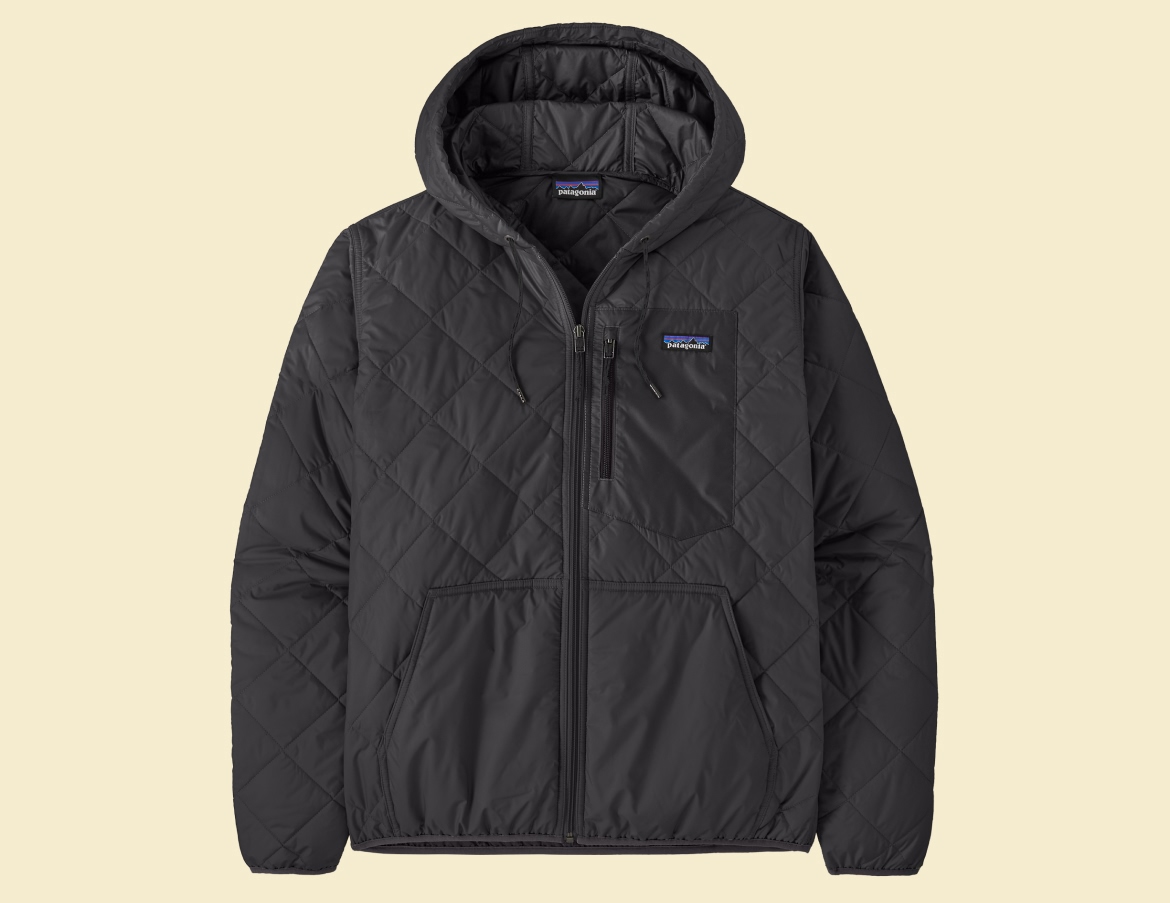 Men's Diamond Quilted Bomber Hoody