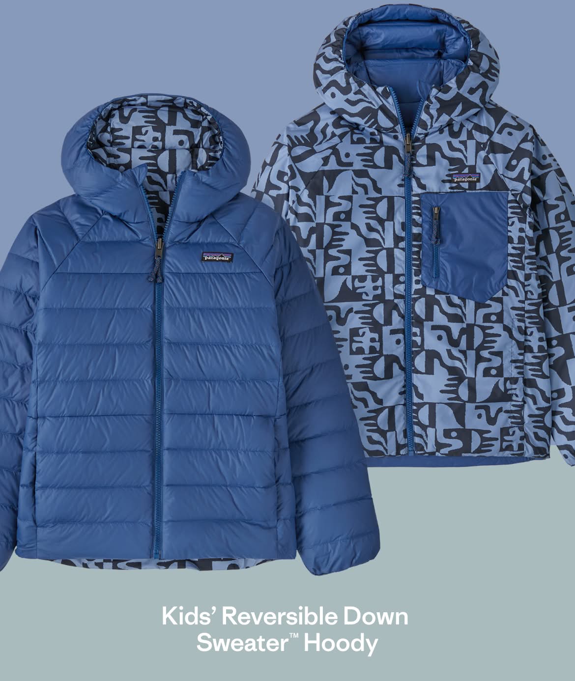 Kids' Reversible Down Sweater Hoody