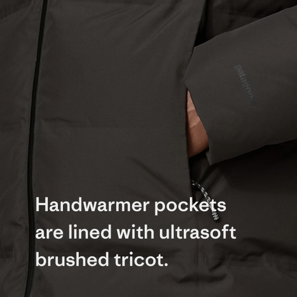 Handwarmer pockets are lined with ultrasoft brushed tricot.