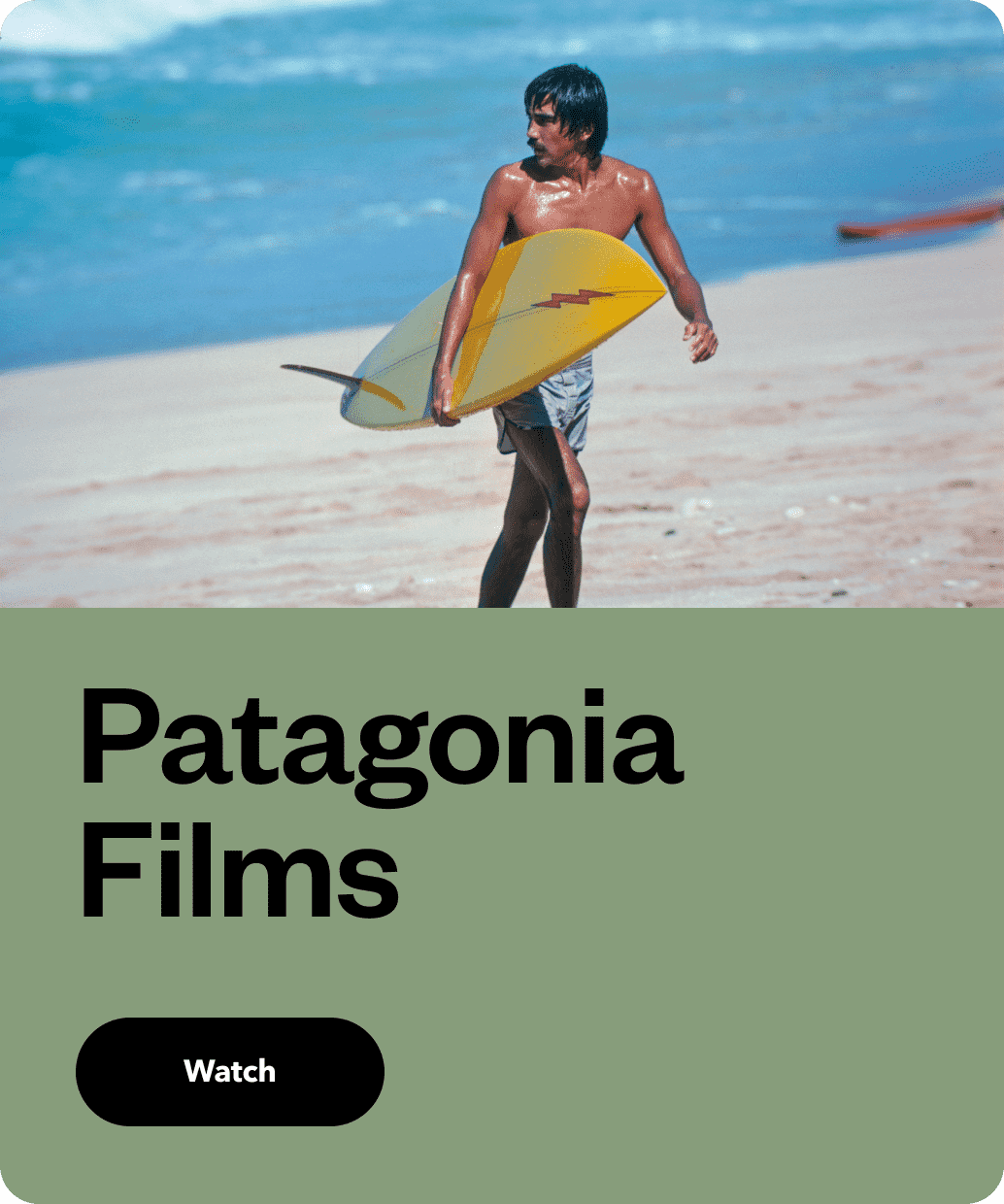 Patagonia films. Watch.