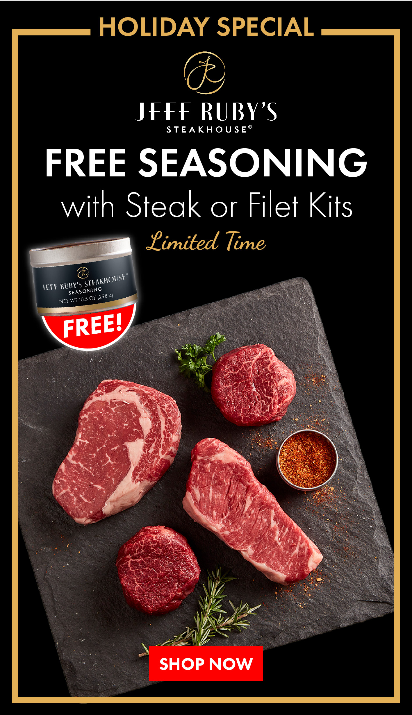 FREE Jeff Ruby's Steak Seasoning! Cincy Favorites