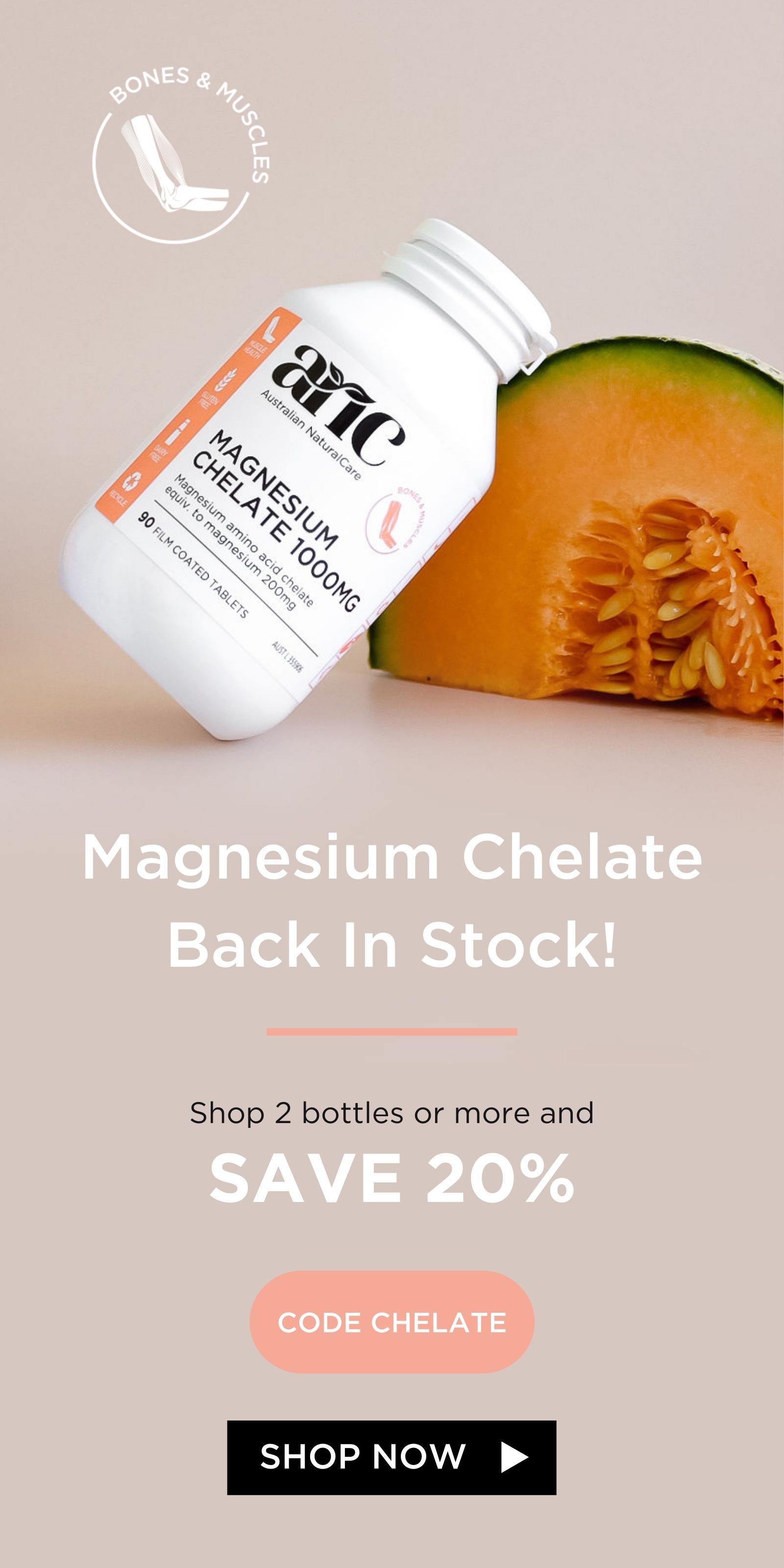 Magnesium Chelate Now In Stock! 💪 Australian Natural Care