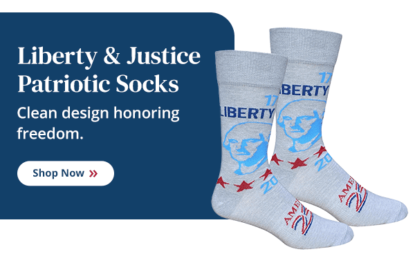 Liberty & Justice Patriotic Socks